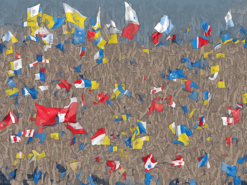 AI illustration of This charter signifies a strong commitment among French political figures to support Ukraine amidst ongoing conflict....