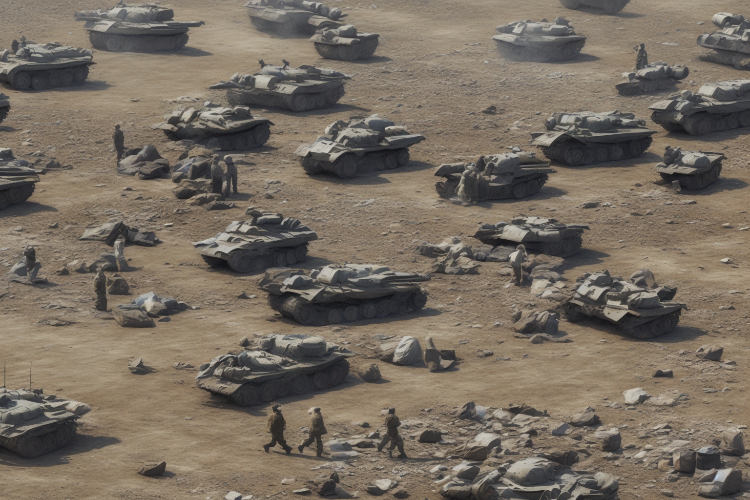 AI illustration of Ukrainian Armed Forces have launched focused attacks on key Russian military depots and logistics facilities in occupi...