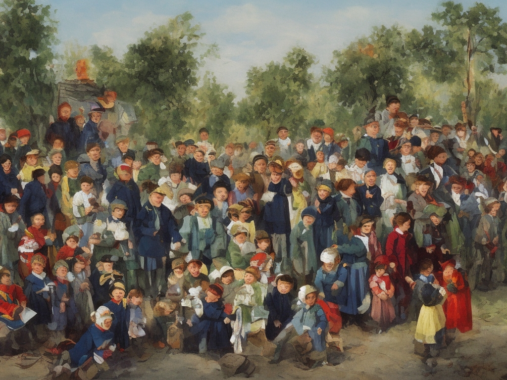 AI illustration of The children are currently receiving psychological support to assist their adjustment back to life in Ukraine through...