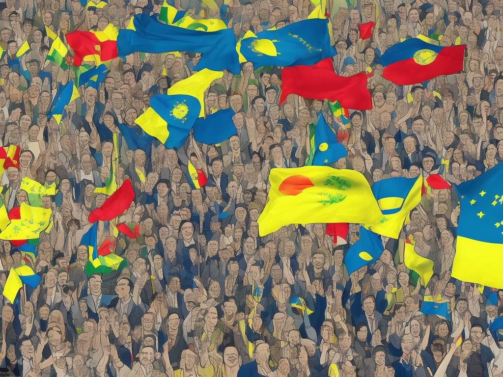 AI illustration of Ukraine is reinforcing its diplomatic presence in Latin America, aiming to solidify partnerships with key nations. Pre...