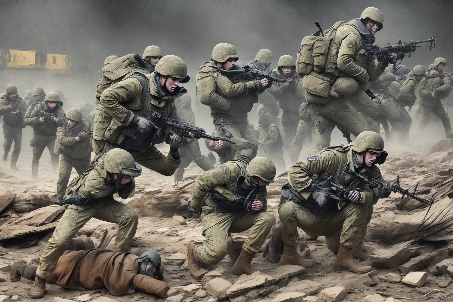 AI illustration of The conflict has intensified significantly, particularly affecting both military and civilian safety. Key regions like...