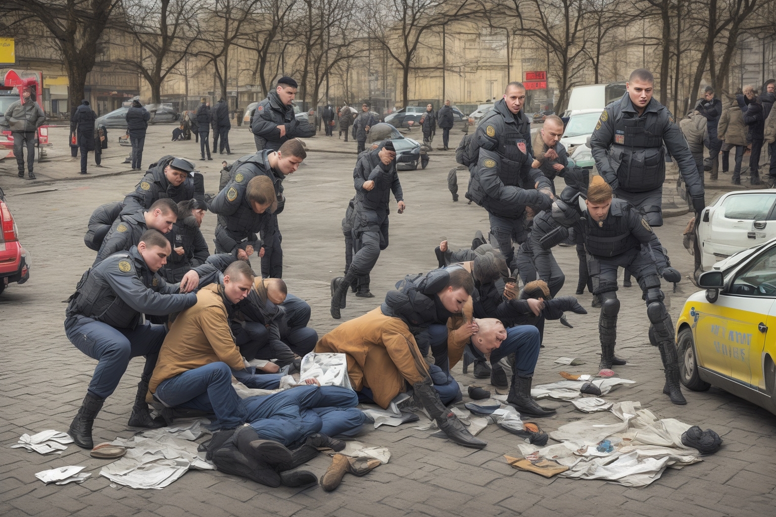 AI illustration of A Russian agent was caught in Rivne while trying to plant a homemade bomb. The event illustrates the continuing securi...