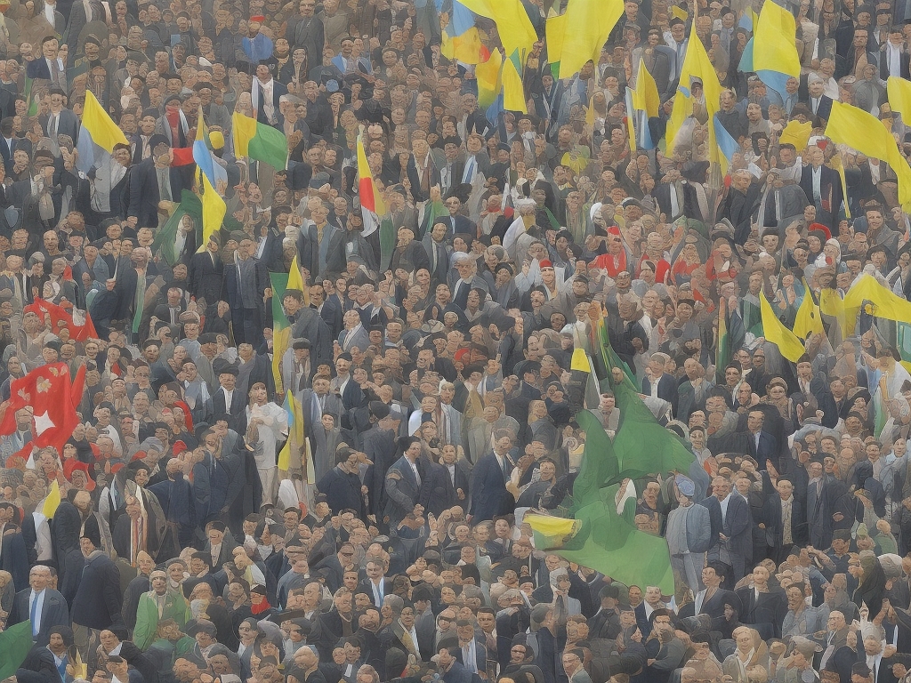 AI illustration of Ukrainian experts in the Middle East are focused on defense strategies against Iranian drones, emphasizing an advisory...
