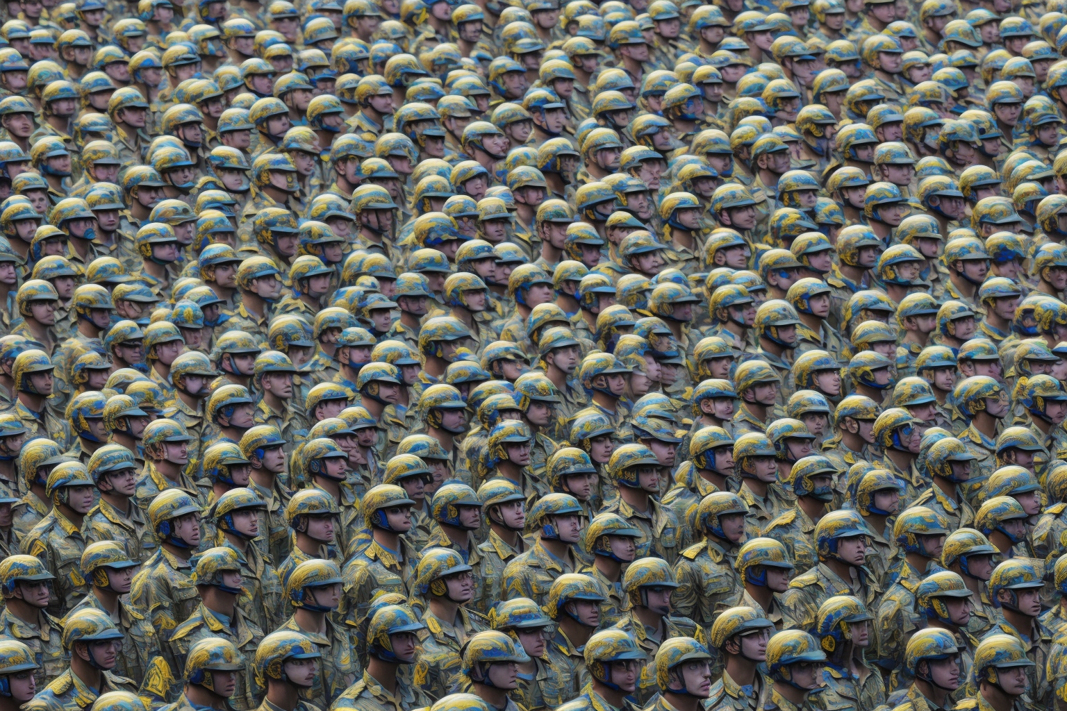 AI illustration of On Volunteer Day, President Zelensky honored 34 military and civilian volunteers for their essential roles in defendin...