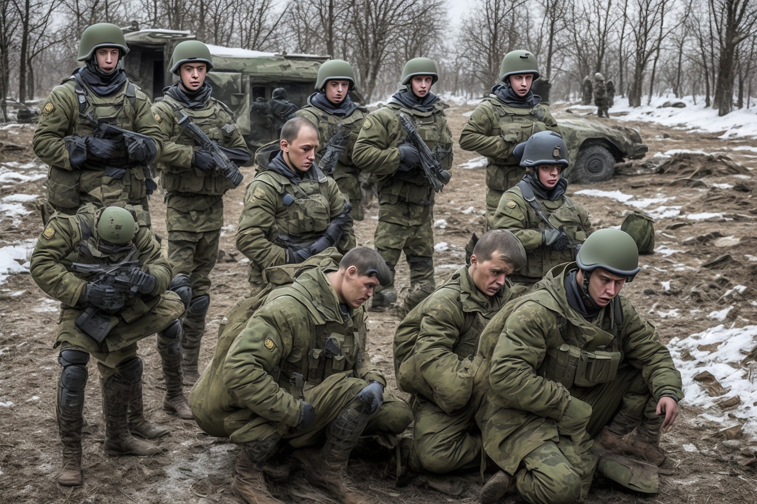 AI illustration of The winter campaign has yielded record personnel losses for Russian troops, significantly impacting their operational...