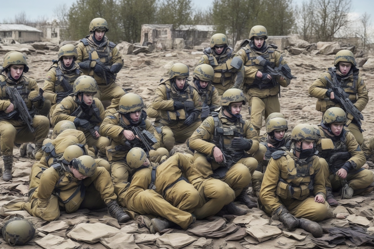 AI illustration of Russian forces are rotating personnel at observation posts on islands in the Kherson region, while Ukrainian defenders...