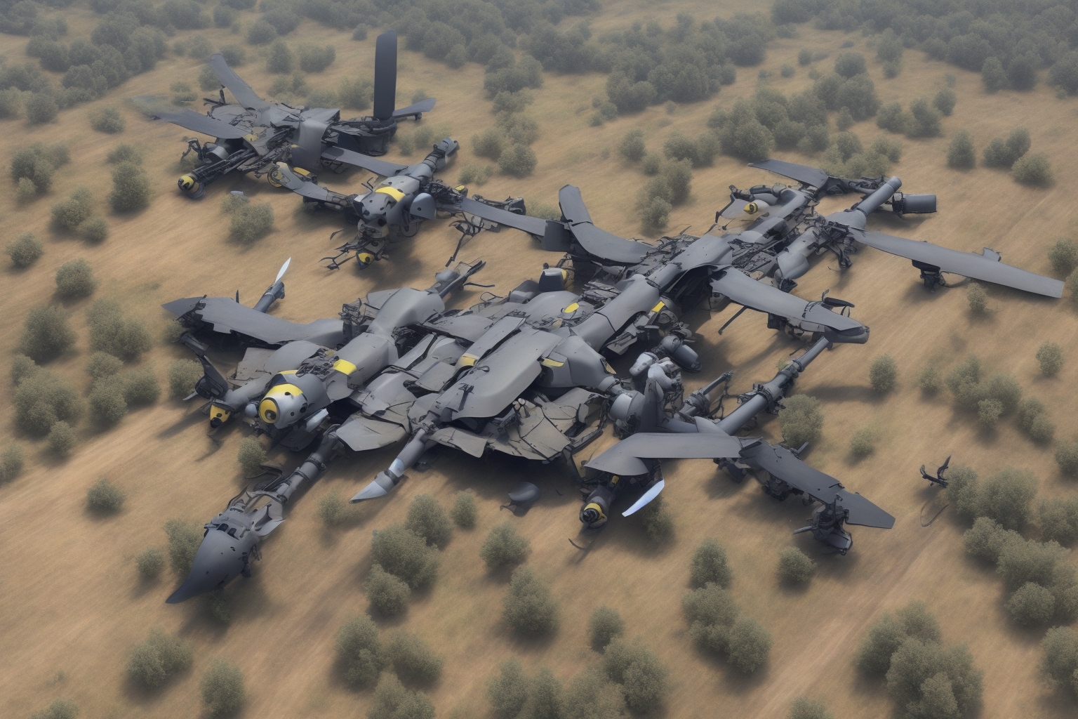 AI illustration of The destruction of two Russian drones marks a key achievement for Ukrainian forces, enhancing their defense strategy a...