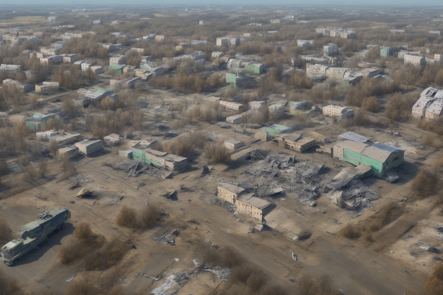 AI illustration of Recent attacks by Russian forces in Dnipropetrovsk have severely affected infrastructure in Nikopol and Synelnykove di...