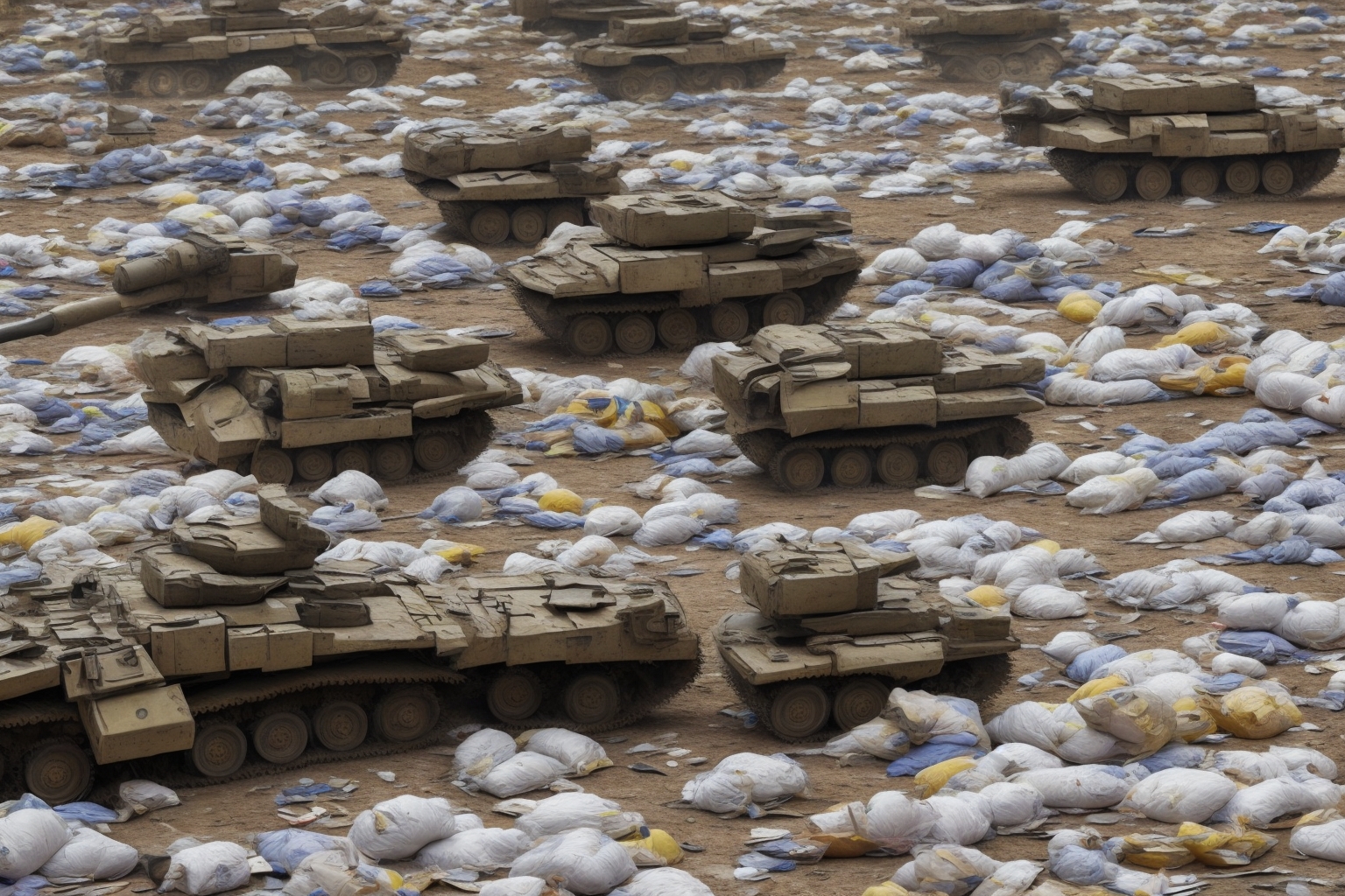 AI illustration of Leavitt's allegations bring to light crucial issues surrounding the framework and financial implications of U.S. milit...