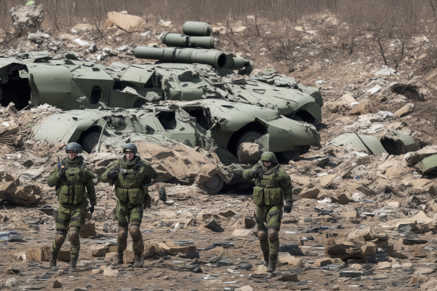 AI illustration of These operations targeted key radar systems and ammunition depots, demonstrating Ukraine's tactical proficiency and co...