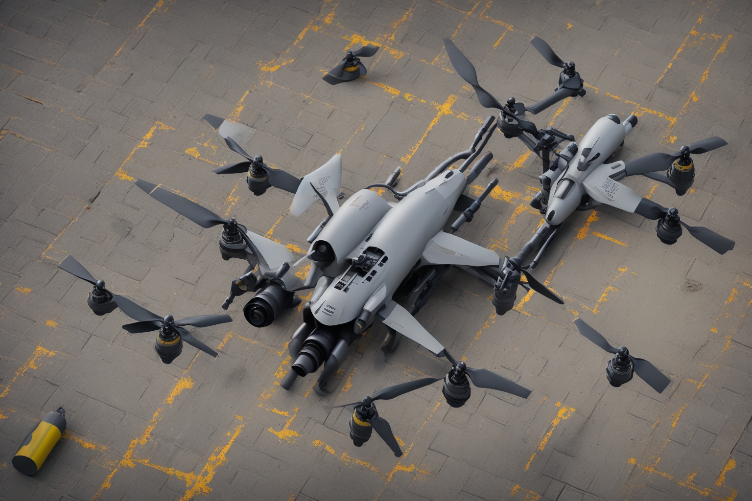 AI illustration of During an extensive aerial assault beginning on March 8, Ukrainian air defense managed to neutralize 161 of the 197 dr...