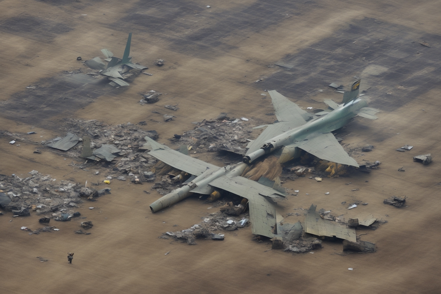 AI illustration of The attack on Maykop airfield represents a strategic move by Ukraine to undermine Russian military operations. Early r...