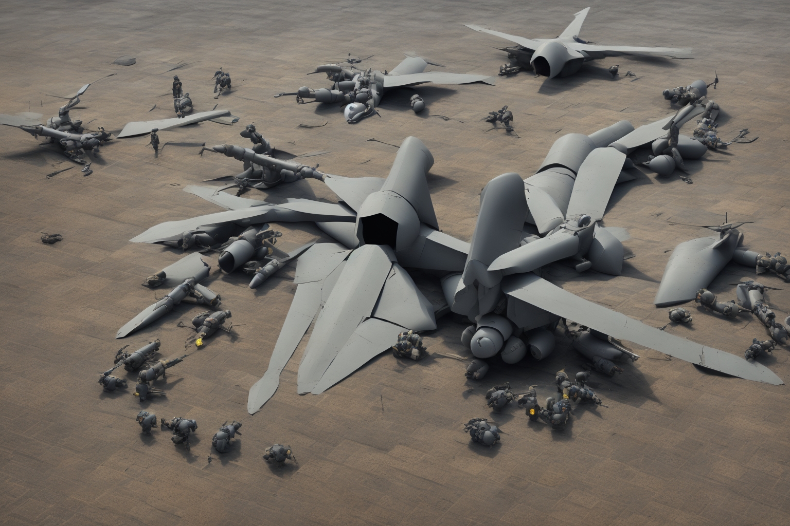 AI illustration of On March 9, Ukraine's air defense forces intercepted a major Russian assault, downing 161 drones and preventing two mi...