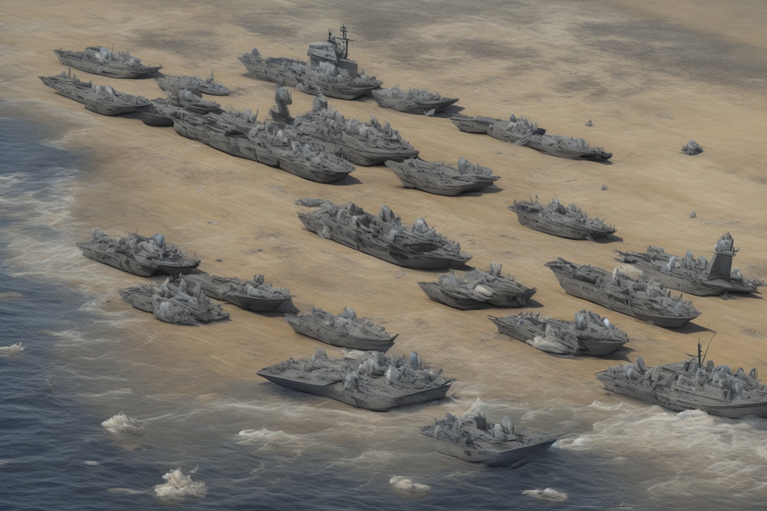 AI illustration of Ukrainian strikes have led to the notable absence of Russian missile carriers in the Azov Sea, impacting naval operati...