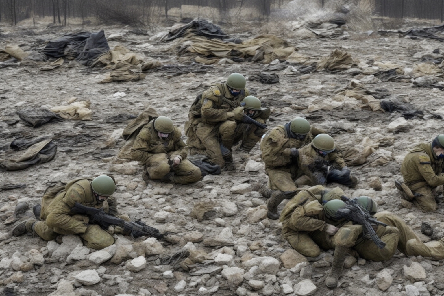 AI illustration of In a recent report, Russia disclosed a loss of 900 troops in just 24 hours, bringing the total casualties to around 1,...