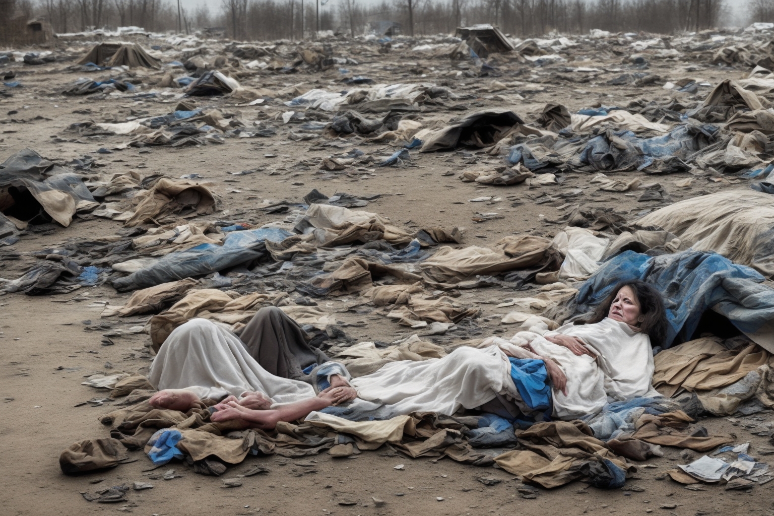 AI illustration of Maryna's testimony reveals the alarming increase in sexual violence within conflict zones, underscoring the urgent nee...