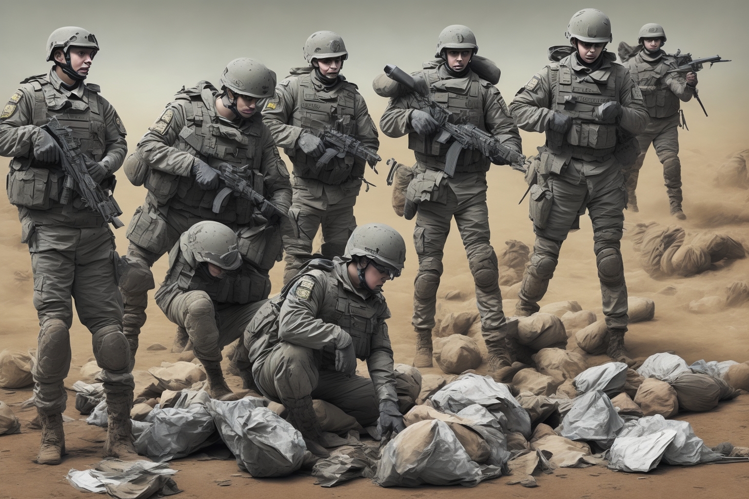 AI illustration of Kraszewski stresses the need for a military presence to deter Russian aggression and support humanitarian efforts in U...