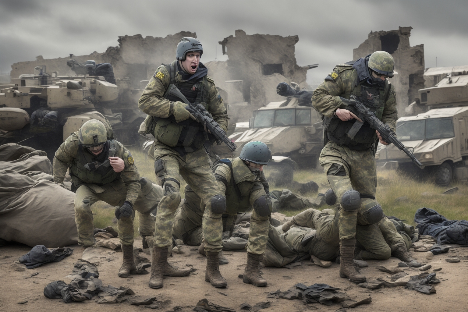 AI illustration of The Armed Forces of Ukraine reported a significant increase in conflict, with 137 clashes recorded against Russian for...