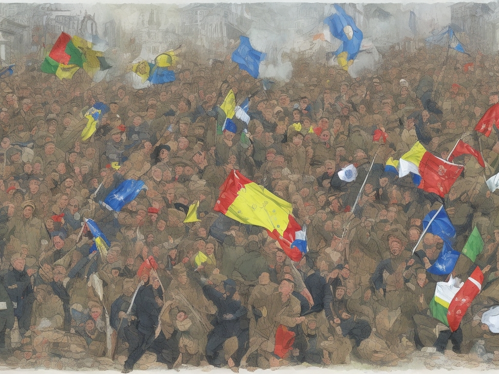 AI illustration of The Ukrainian General Staff has highlighted a surge in battle activity, especially in strategic areas such as Huliaipo...
