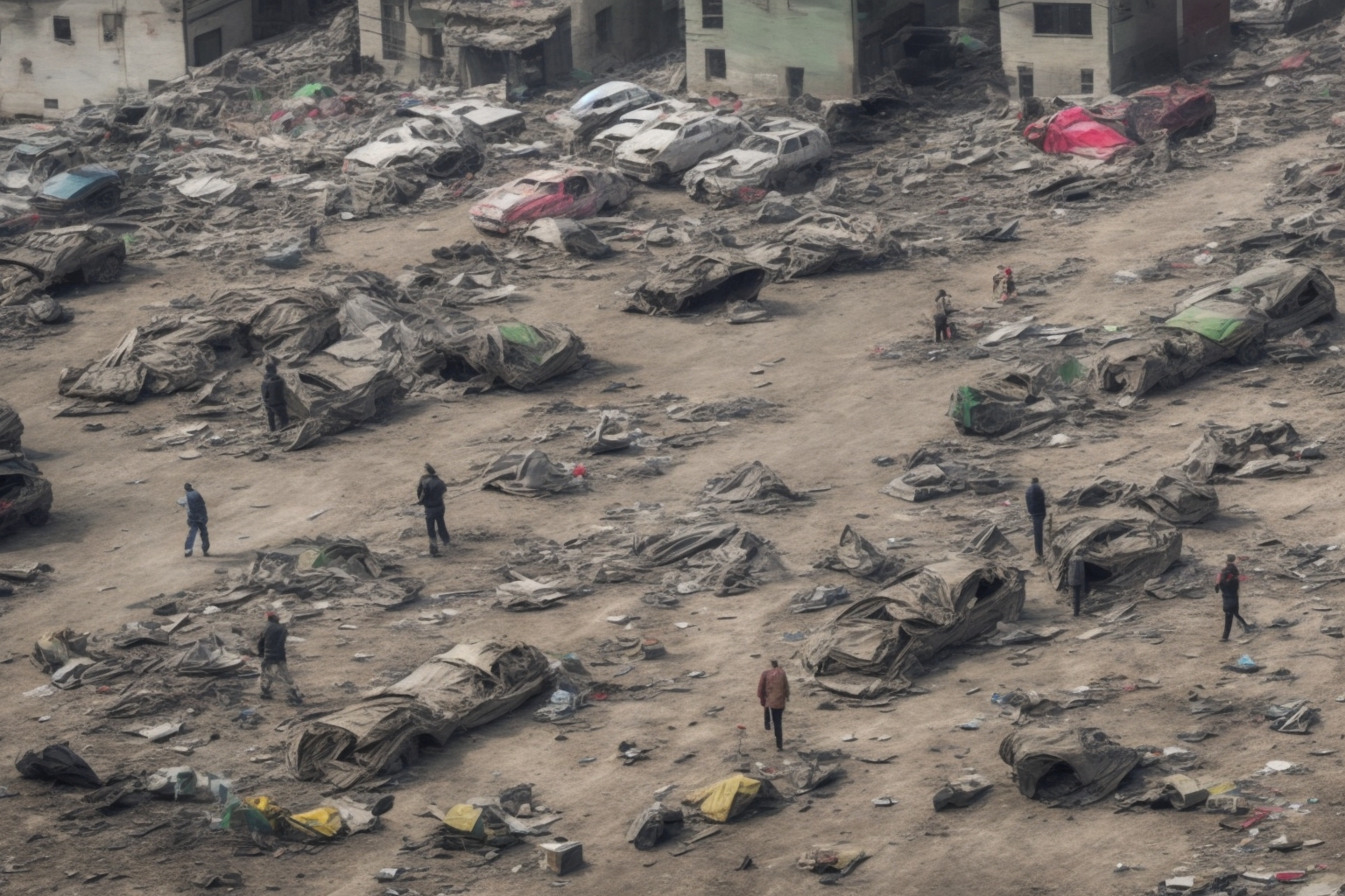 AI illustration of Attacks by Russian forces on Kharkiv and nearby areas have left two women dead, intensifying humanitarian challenges a...