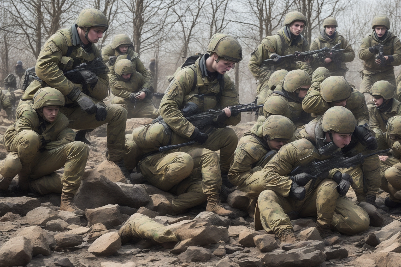 AI illustration of Heavy Russian military actions, including missile and drone strikes, have intensified the conflict in eastern Ukraine,...