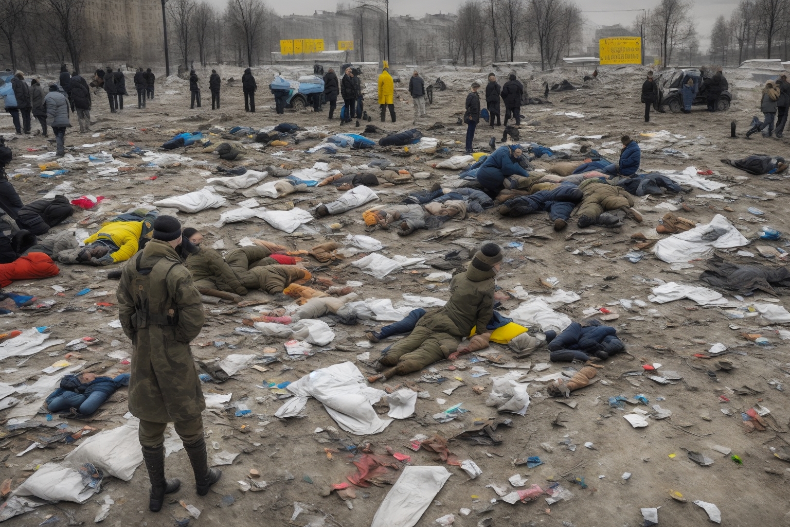 AI illustration of The drone strikes struck the Vovchansk community, highlighting a troubling escalation in hostilities that endanger civ...