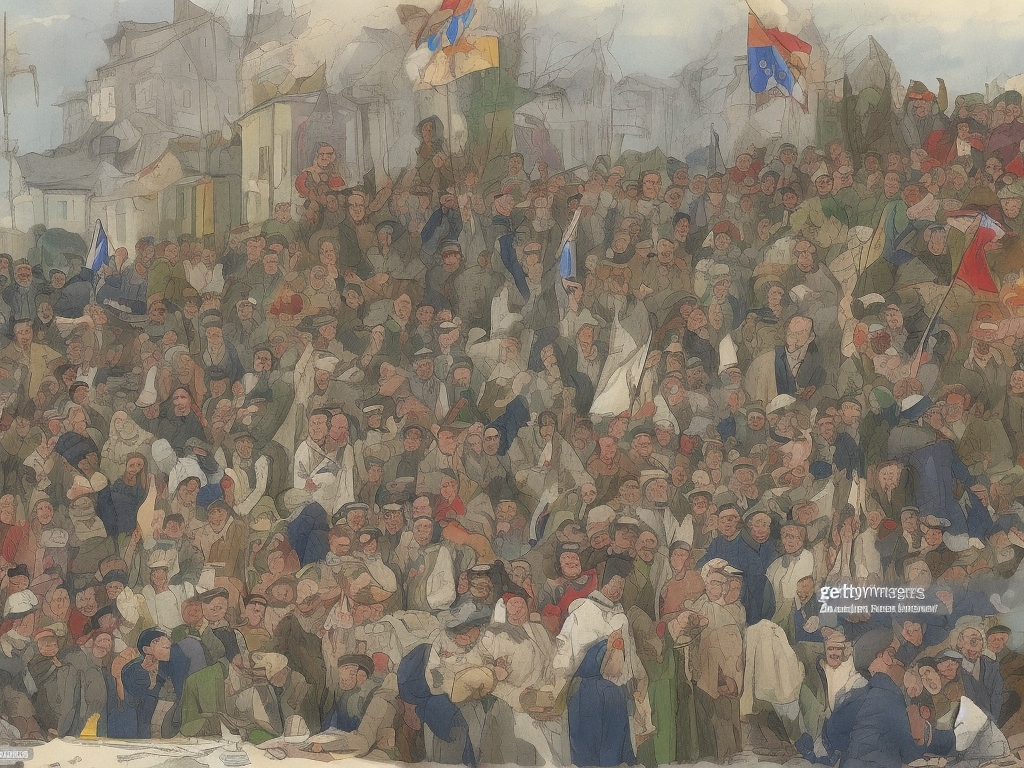 AI illustration of Ukrainian Defense Forces reported 43 clashes with Russian troops on March 21, with the most intense fighting taking pl...