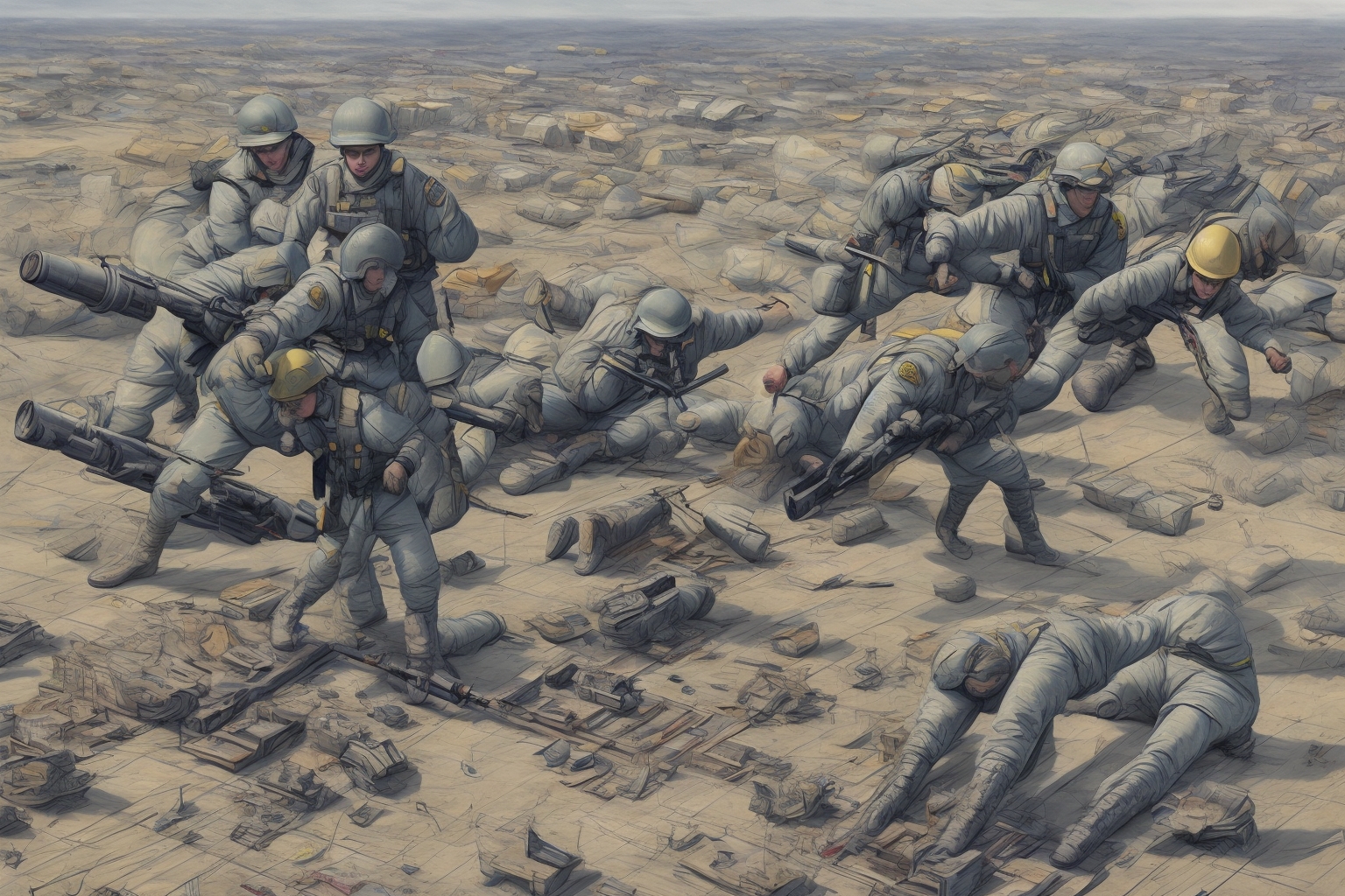 AI illustration of The latest military strategy aims to disrupt Russia's production of advanced weaponry, potentially influencing the cou...