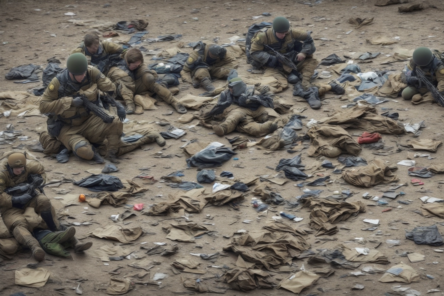 AI illustration of Recent reports from Ukraine highlight significant losses for Russian troops, reflecting the persistence of the conflic...