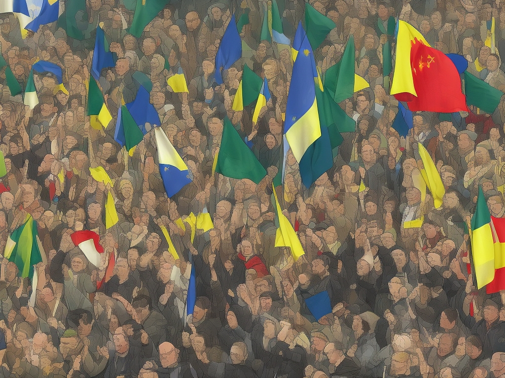 AI illustration of Zelensky addressed the ongoing tensions between Ukraine and Hungary, criticizing the current Hungarian government's st...