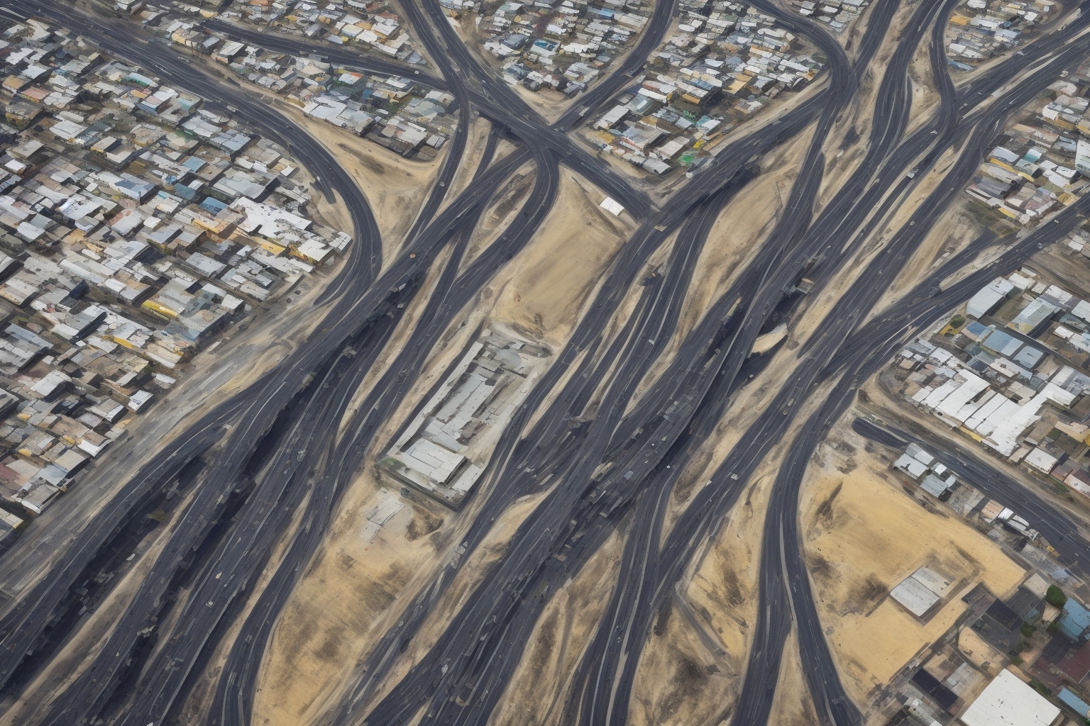 AI illustration of The harsh winter has resulted in extensive road damage, necessitating a substantial financial investment for repairs a...