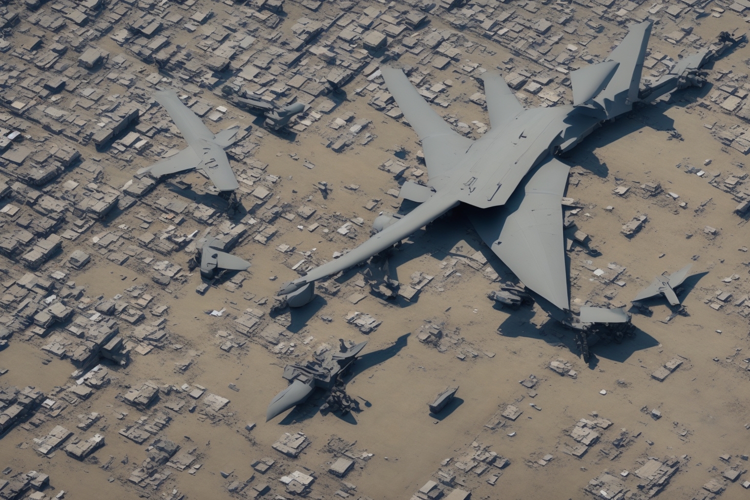 AI illustration of Russia has increased its attacks on Ukraine, utilizing nearly 1750 drones, over 1500 guided bombs, and 39 missiles in...