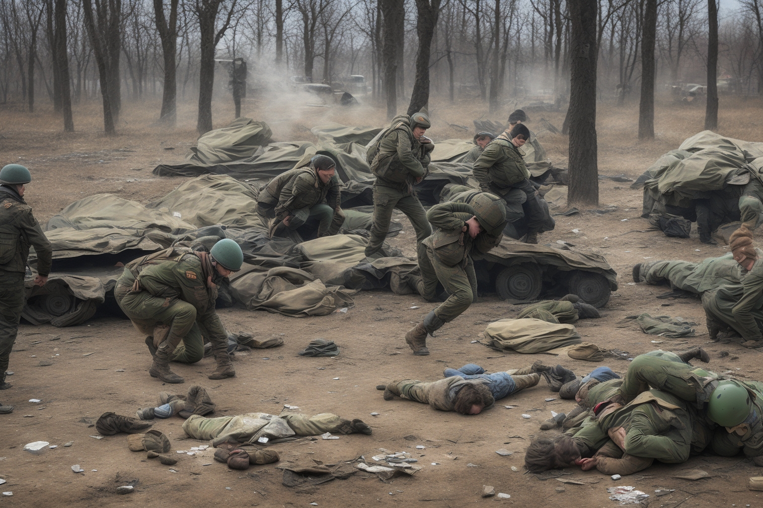 AI illustration of Conflict in Eastern Ukraine has escalated, with significant clashes occurring in multiple sectors. The situation remai...