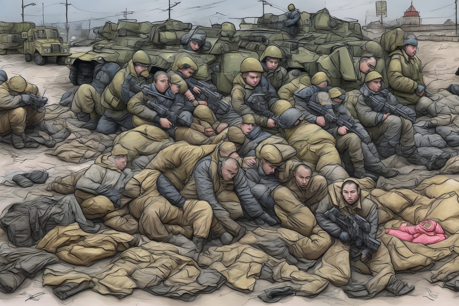 AI illustration of The suspect, employed as a saleswoman, is accused of relaying sensitive information to Russian intelligence. Her activ...