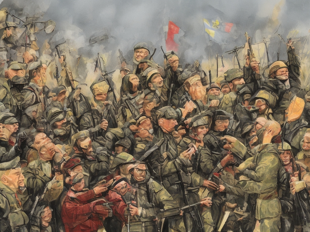AI illustration of Lyubimenko's death signifies a profound loss for the Ukrainian arts community. It highlights the sacrifices artists ma...