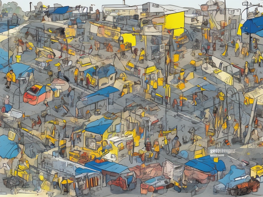 AI illustration of Ukraine is set to begin hourly power outages due to significant damage to its energy infrastructure. Residents are enc...