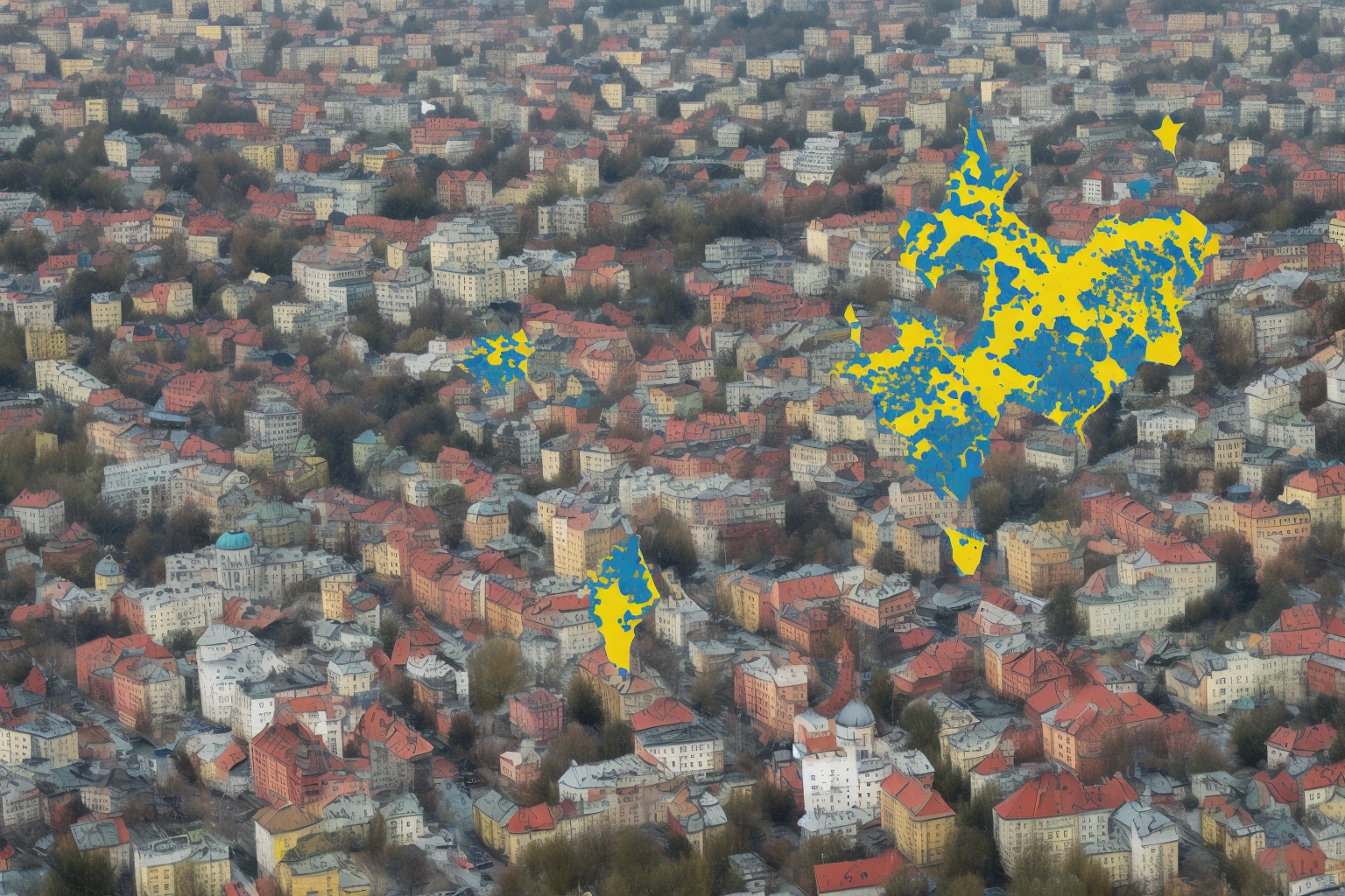 AI illustration of Russia is attempting to tarnish Ukraine's reputation by falsely alleging that it obstructs energy supplies to the EU....