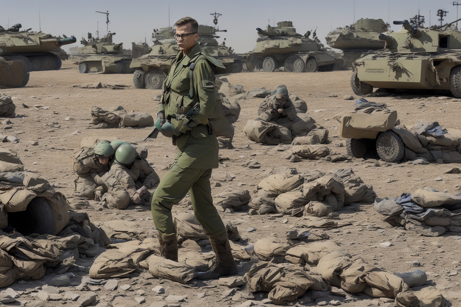 AI illustration of Stubb pointed out the significance of timely military support in potentially influencing the duration of the Ukraine w...