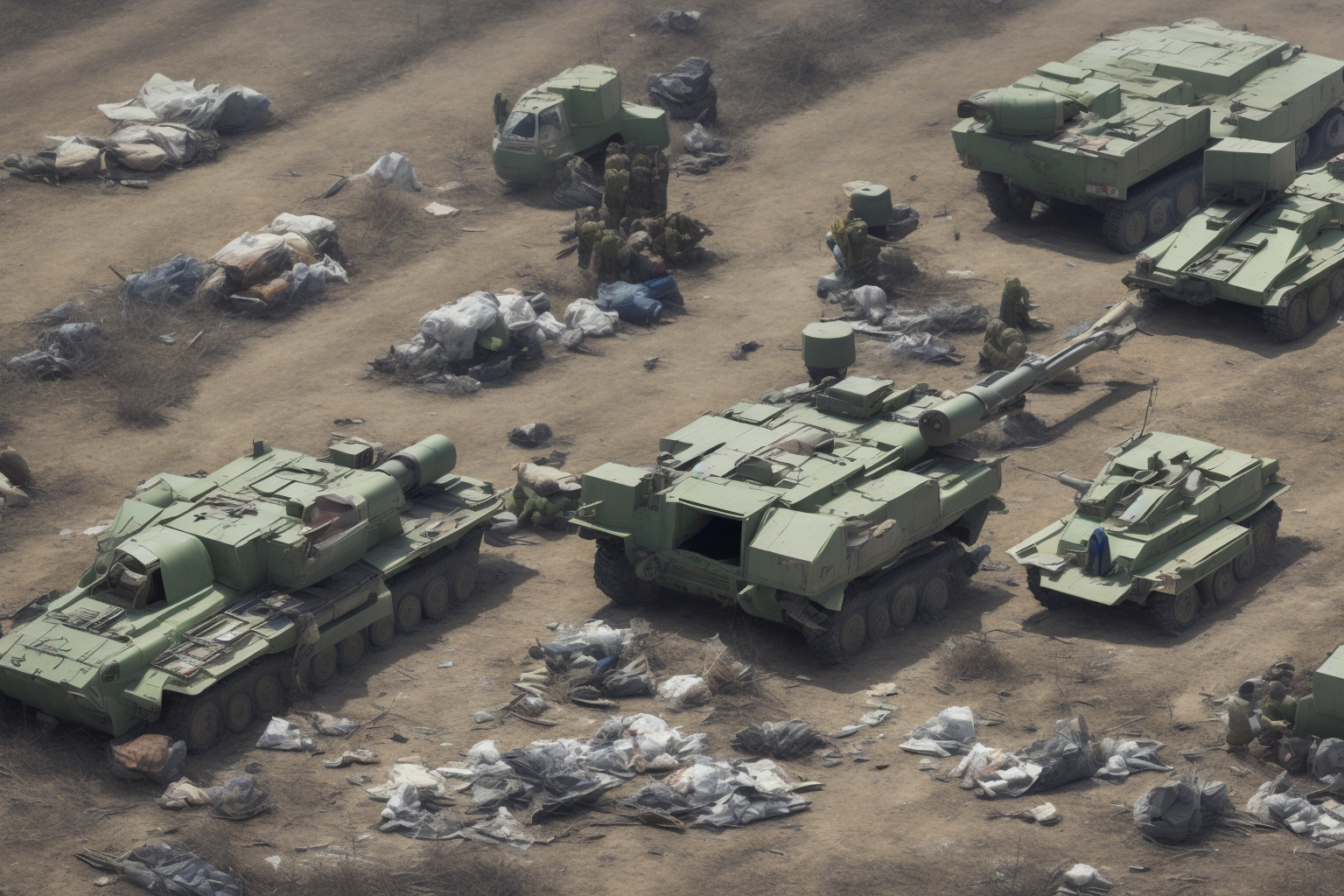 AI illustration of Ukrainian drone units successfully struck significant Russian military assets in occupied areas. The operations focuse...