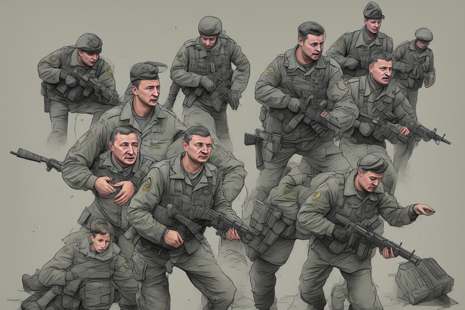 AI illustration of A former factory head in Donetsk has been arrested for allegedly aiding Russian airstrikes by sharing details about Uk...