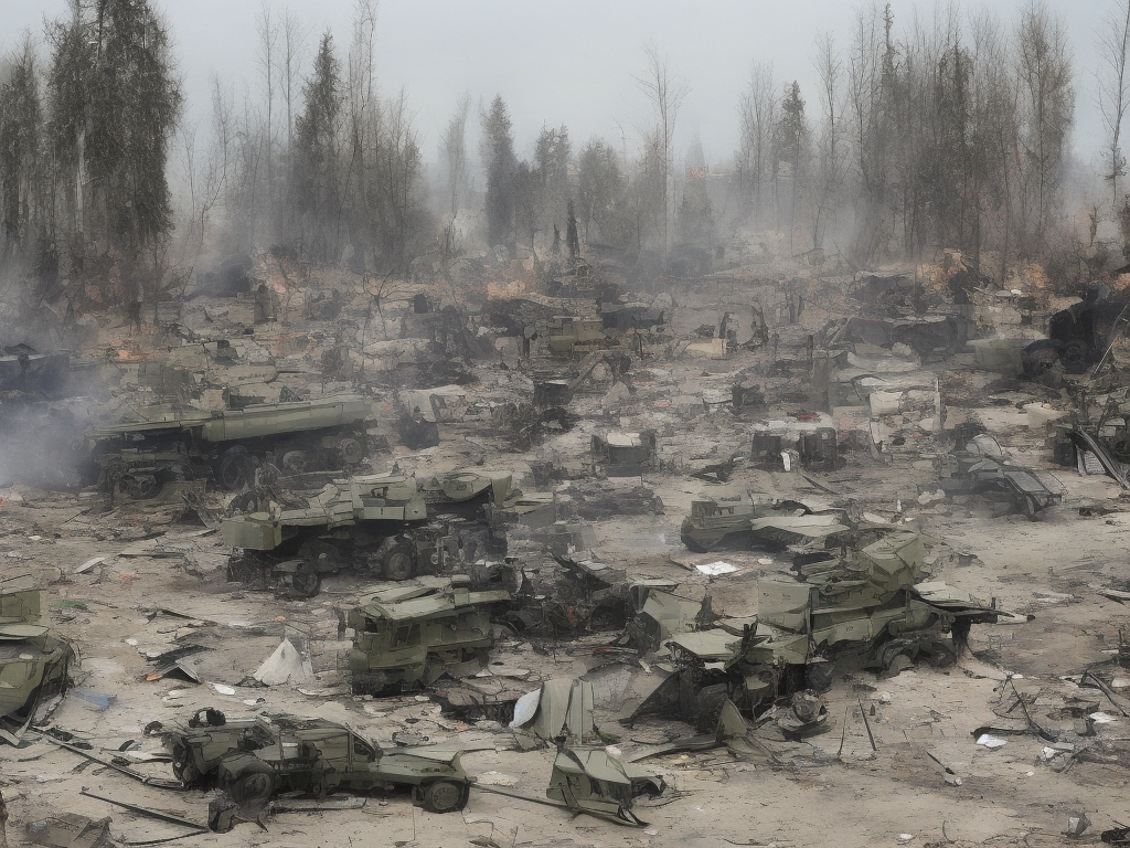 AI illustration of Ukrainian air defenses proved highly effective against a major drone attack by Russia, primarily targeting critical ar...