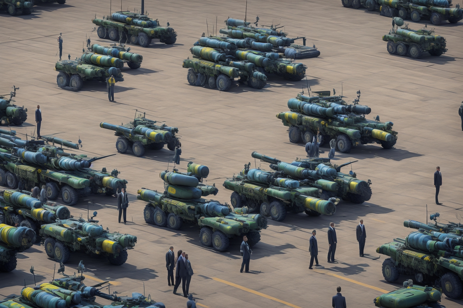 AI illustration of Zelensky stated that Ukraine could quickly increase missile production for air defense systems if it secures necessary...