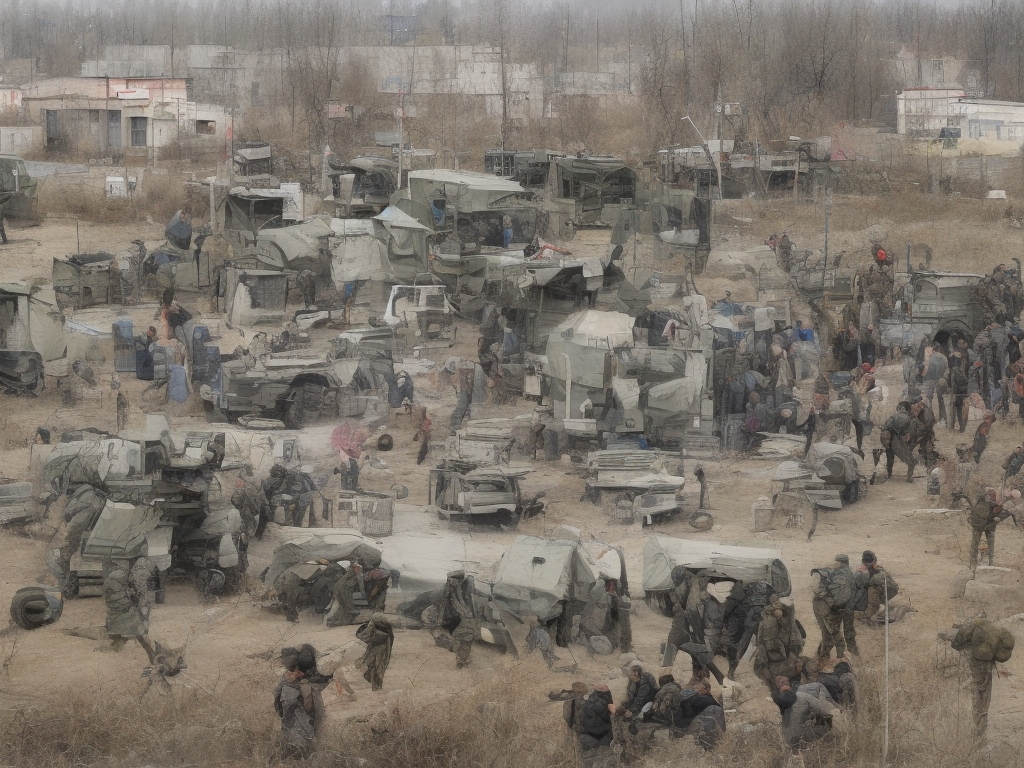 AI illustration of On March 21, Ukrainian defense forces targeted Russian command posts in Donetsk and Zaporizhzhia regions, according to...